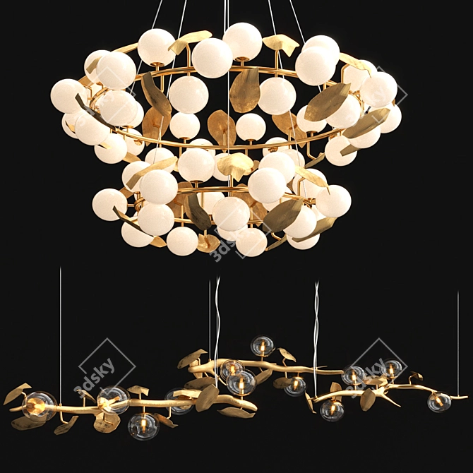 Hera Suspension: Timeless Elegance 3D model image 1