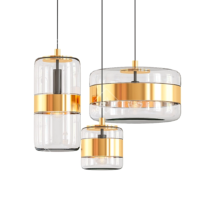 Title: Futura-SP Pendant Light 3D model image 1