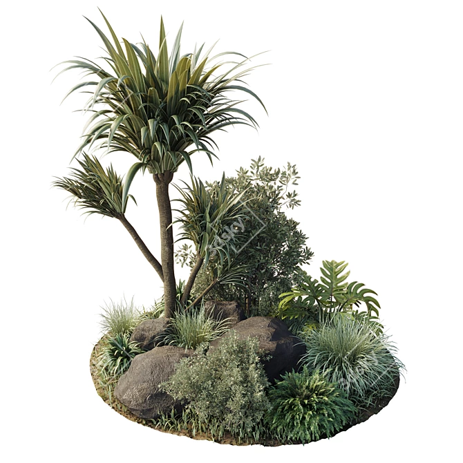 Versatile Collection: 69 Garden Pot for Palms, Trees, Bushes, and Ferns 3D model image 3