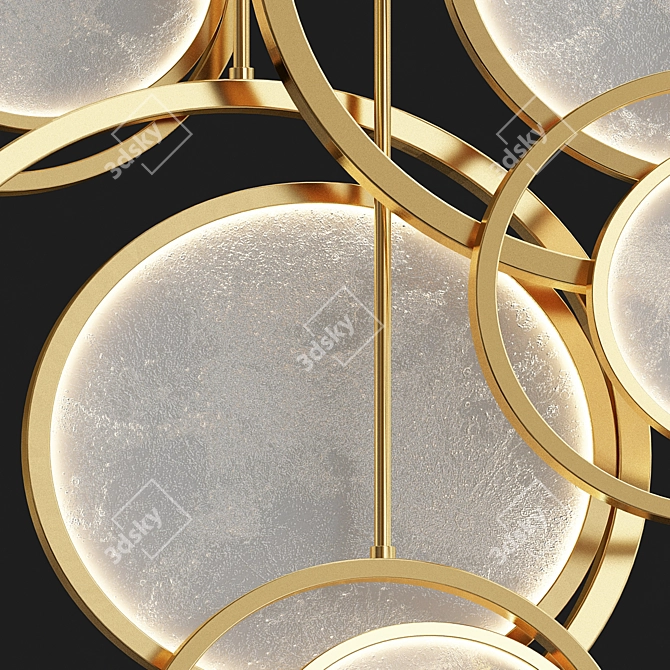 Lunar Glow Pendant Light 3D model image 4