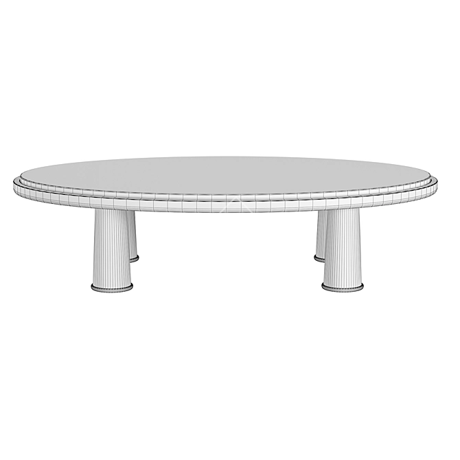 Poolside Table S060: Stylish Outdoor Furniture 3D model image 5