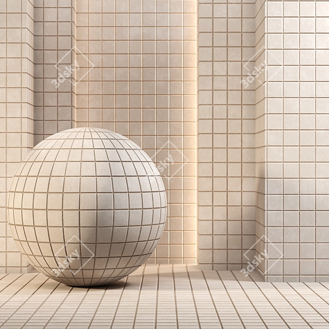 3 White Brick Texture 4k Seamless Tiles 3D model image 2