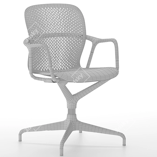 Ergonomic Keyn Chair: Modern Design & Comfort 3D model image 4