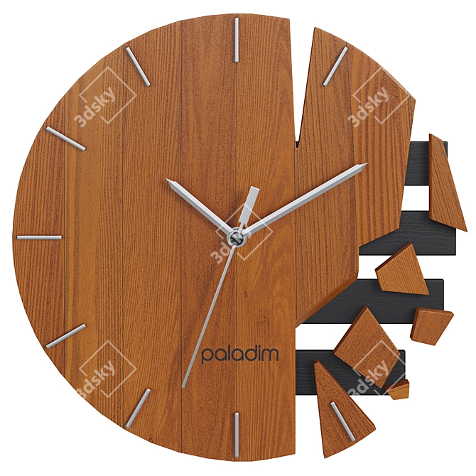 Elegant Timepiece: Paladim Wall Clock 3D model image 2