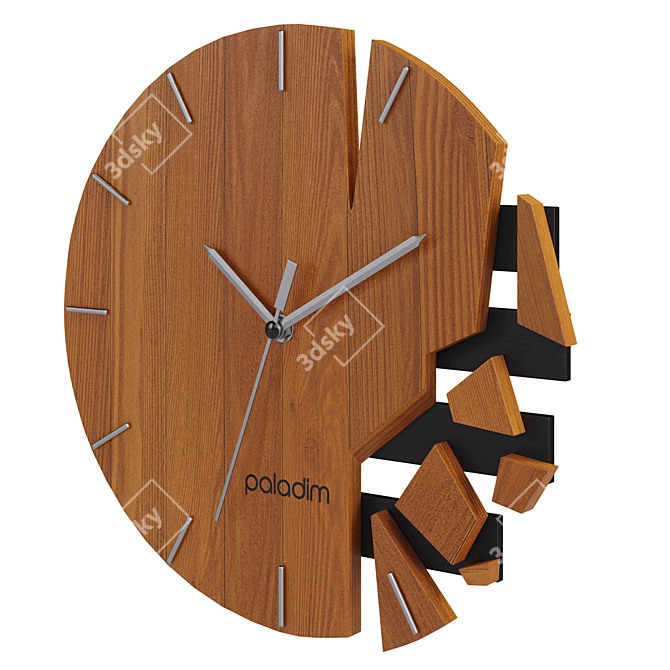 Elegant Timepiece: Paladim Wall Clock 3D model image 3