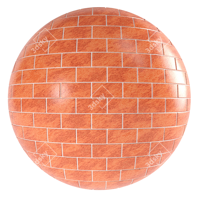  Artisan Glass Tile Materials 3D model image 2