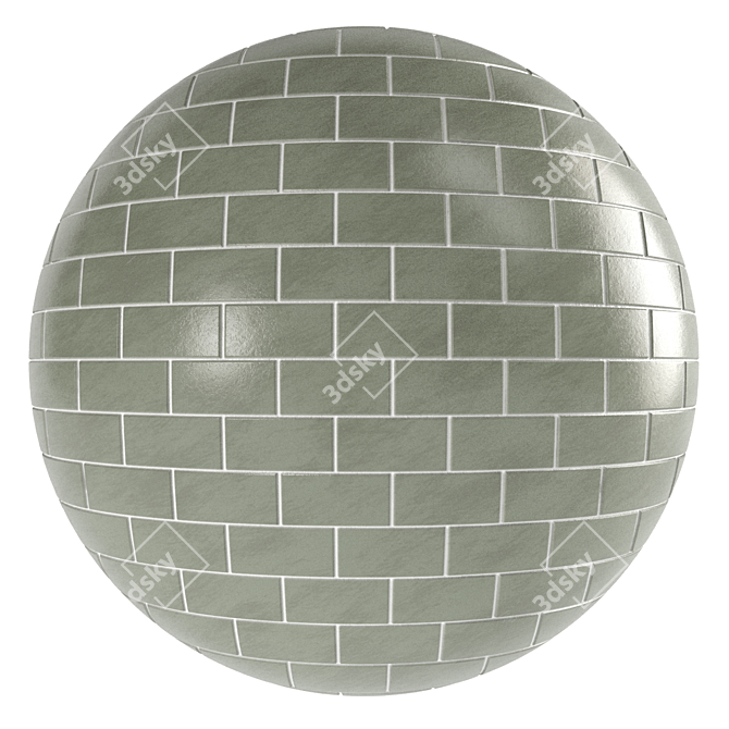  Artisan Glass Tile Materials 3D model image 3