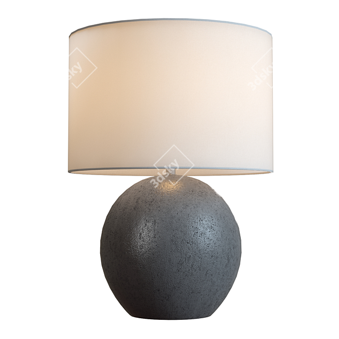 Modern Grey Table Lamp: Esphera 3D model image 4