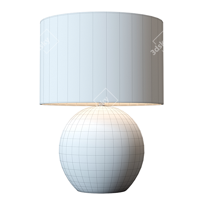 Modern Grey Table Lamp: Esphera 3D model image 7