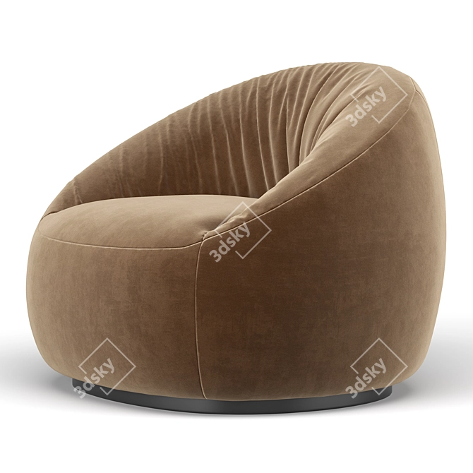 Elegant Hana Armchair: Modern Comfort 3D model image 4