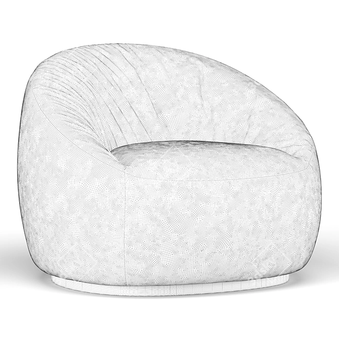 Elegant Hana Armchair: Modern Comfort 3D model image 5