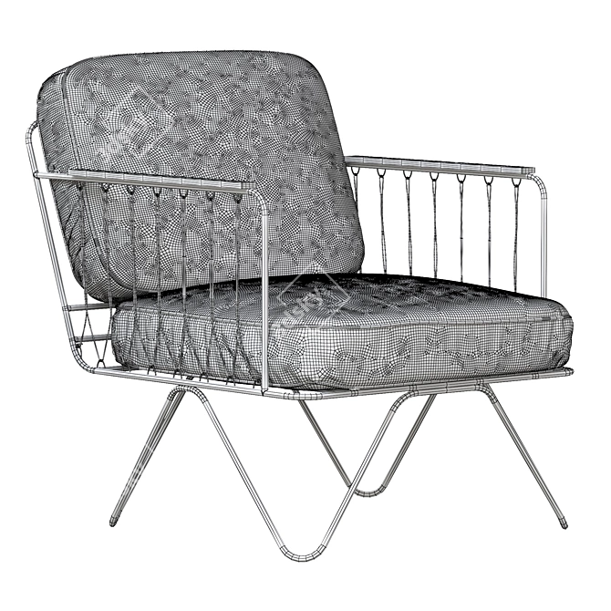 Cozy Comfort Chair 3D model image 5