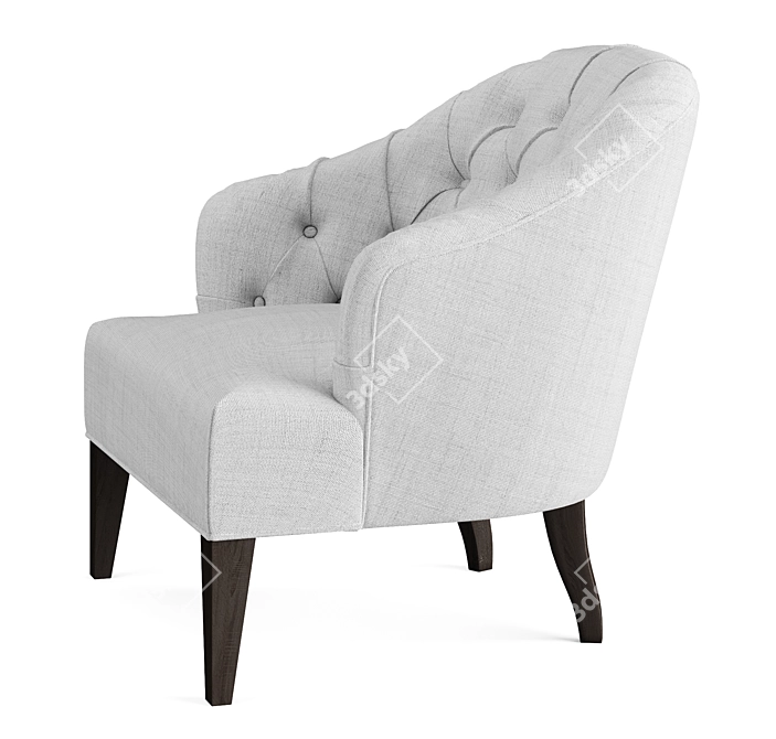Drapper's Occasional Armchair: Stylish, 3D-Render Ready 3D model image 1