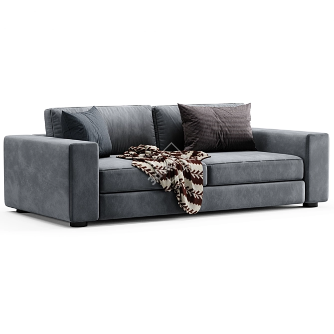 Modern Urban 2-Seat Sofa 3D model image 2