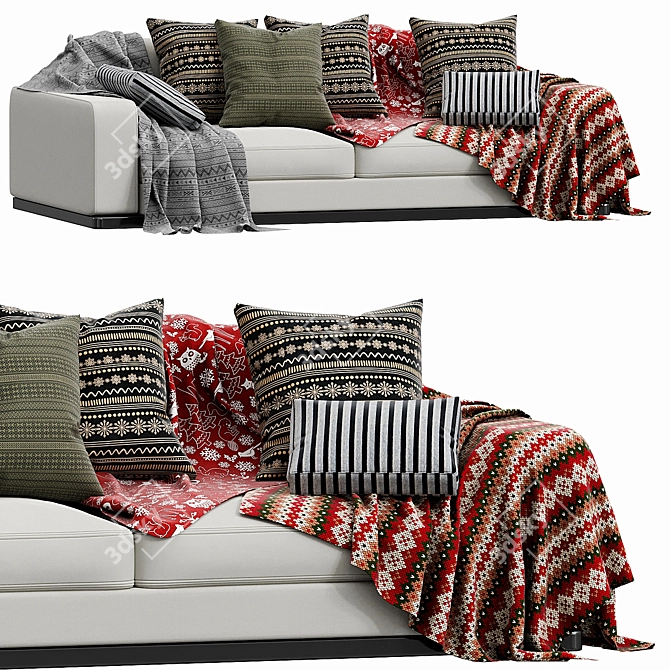 Molteni&C Reversi 2-Seater Sofa 3D model image 1
