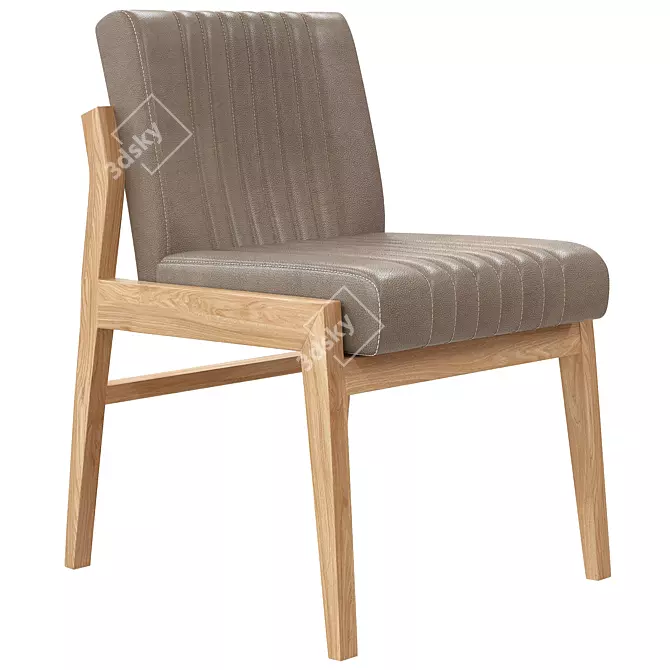 Elegant Alice Dining Chair 3D model image 2