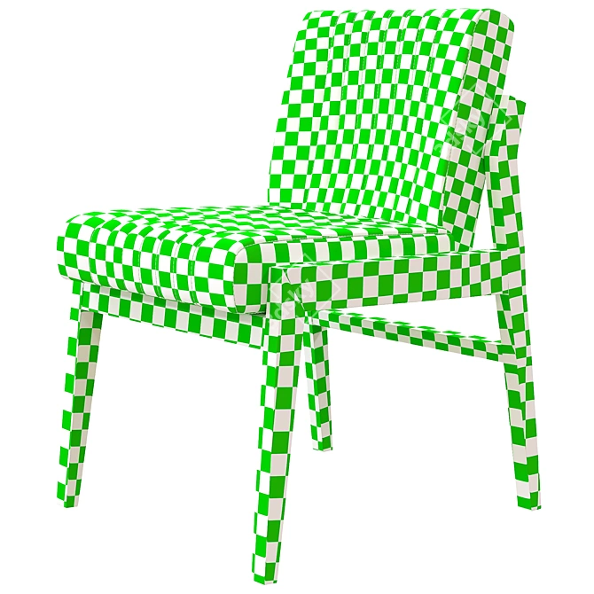 Elegant Alice Dining Chair 3D model image 4