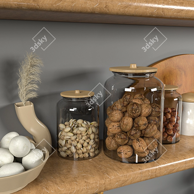 Modern Kitchen Essentials 3D model image 2