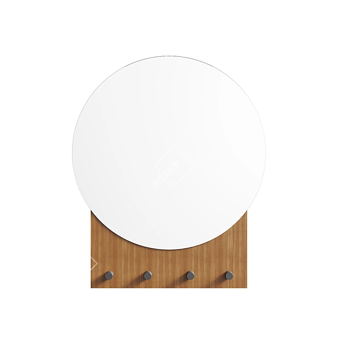 Modern Mirror Hanger Set 3D model image 4