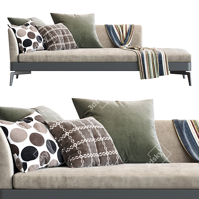 Feel Good Chaiselongue - Designer Flexform 3D model image 2