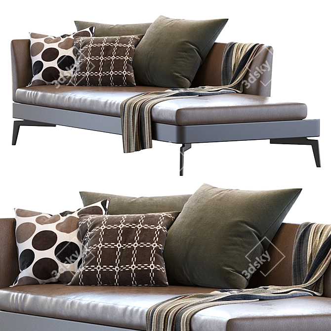 Feel Good Chaiselongue - Designer Flexform 3D model image 3