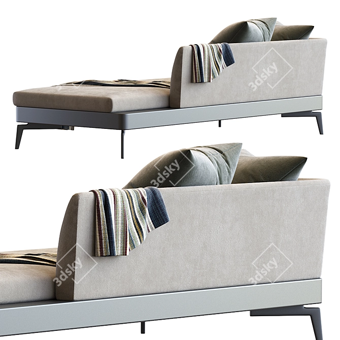 Feel Good Chaiselongue - Designer Flexform 3D model image 5