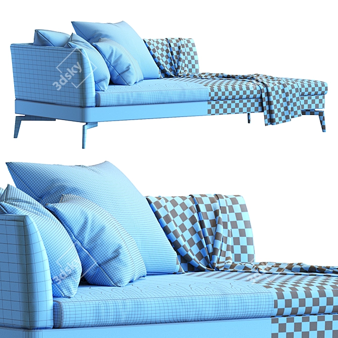 Feel Good Chaiselongue - Designer Flexform 3D model image 6