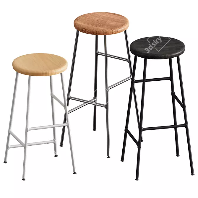 Cornet Bar Stool: Innovative Design & Quality Craftsmanship 3D model image 5