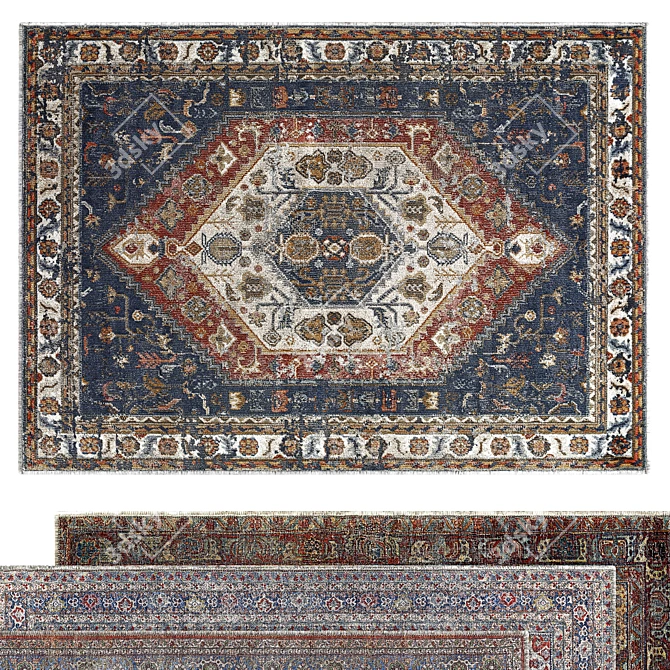 Elegant Classic Rug - 3D Model 3D model image 2