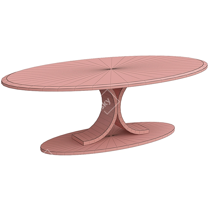 Modern Kent Plus Tavolo Dining Table 3D model image 2