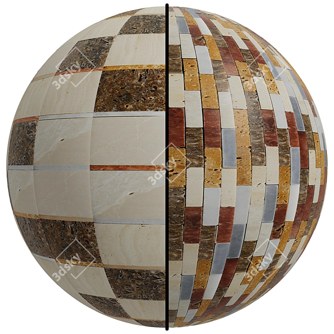 PBR Mosaics Levigate | 4K Quality 3D model image 1
