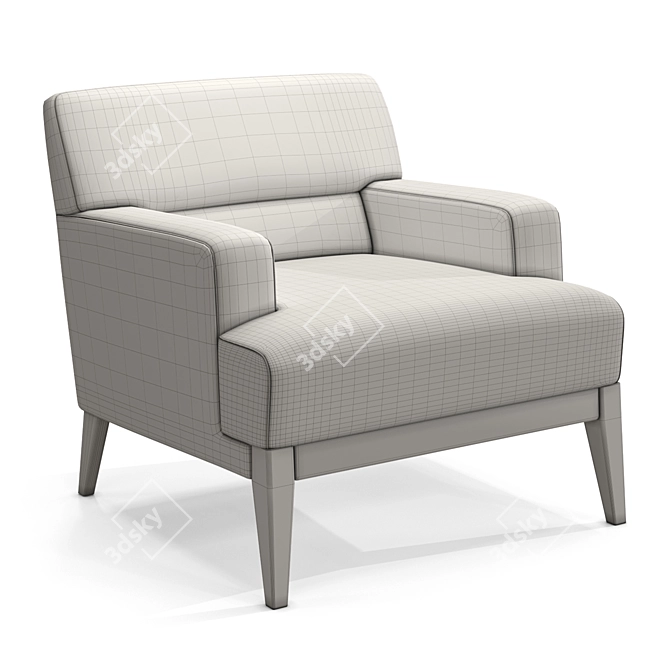 Brompton Lounge Chair: Elegant and Comfortable 3D model image 5