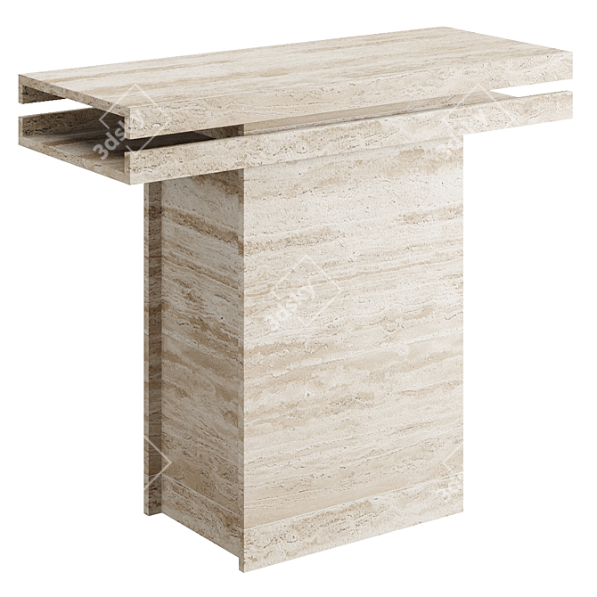 Elegant Trani Console: A Masterpiece by Parmentier 3D model image 1