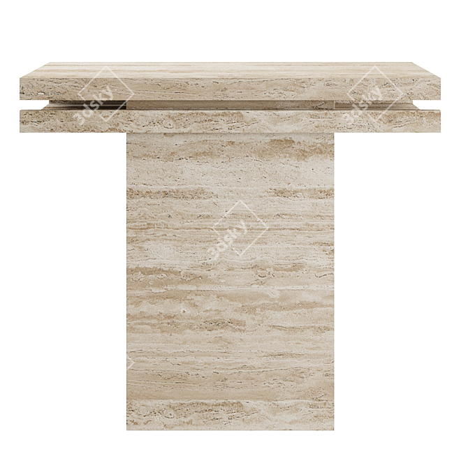 Elegant Trani Console: A Masterpiece by Parmentier 3D model image 2