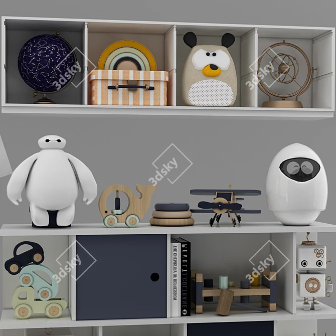 Playful Home Toy Set 3D model image 5