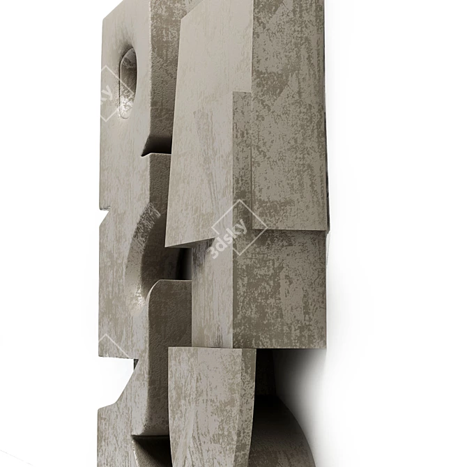 Elegant Set of 2 Bas-Relief Sculptures 3D model image 3