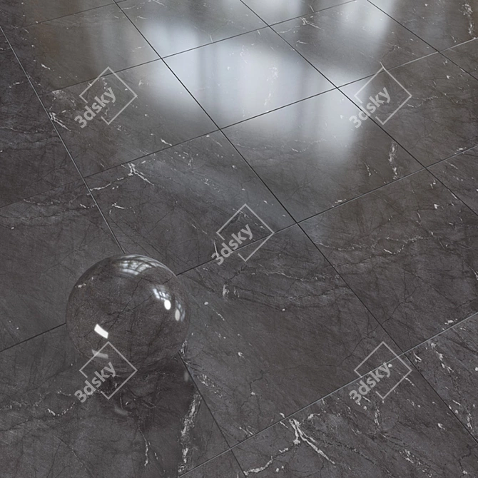 Russian Grasaro Marble Tile | 400x400mm | Vray + Corona 3D model image 2