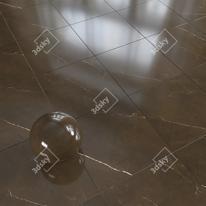 Russian Grasaro Marble Tile | 400x400mm | Vray + Corona 3D model image 6