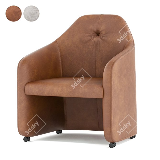 Elegant DS 279 Armchair 3D model image 1