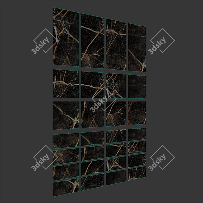 Customizable Porcelain Stoneware Tile 3D model image 4