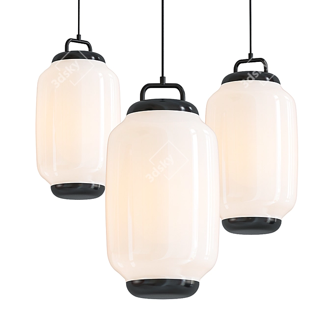 Modern V-Ray Pendant Light 3D model image 1