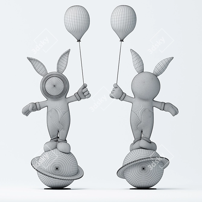 Sculpted Rabbit: 3D Download 3D model image 2