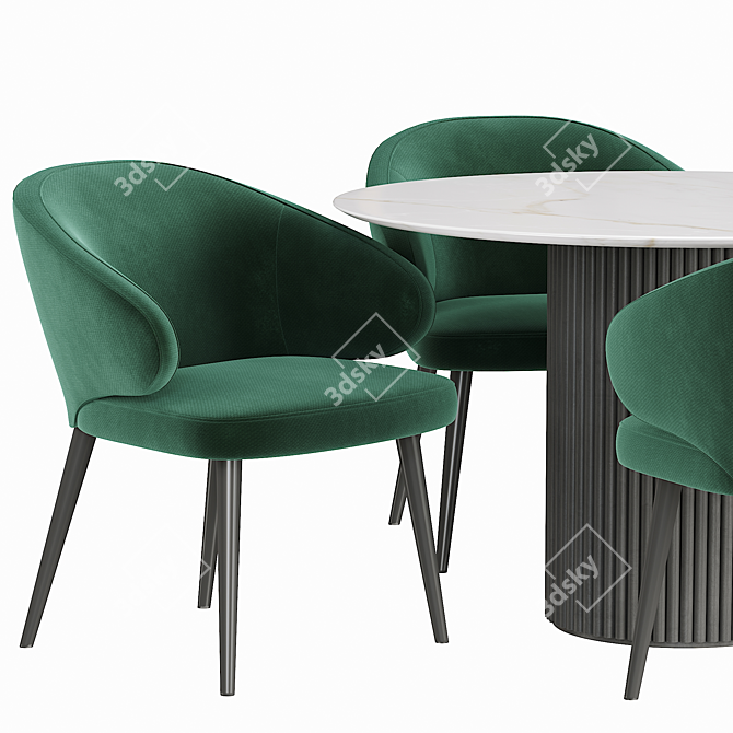 Bilbao Palais Royal Dining Table - Elegant and Modern 3D model image 2