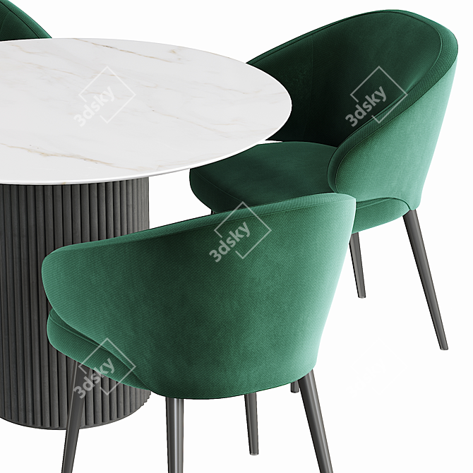 Bilbao Palais Royal Dining Table - Elegant and Modern 3D model image 3