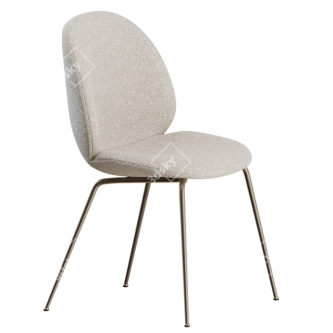 Gubi Beetle Chair Dining Set 3D model image 6