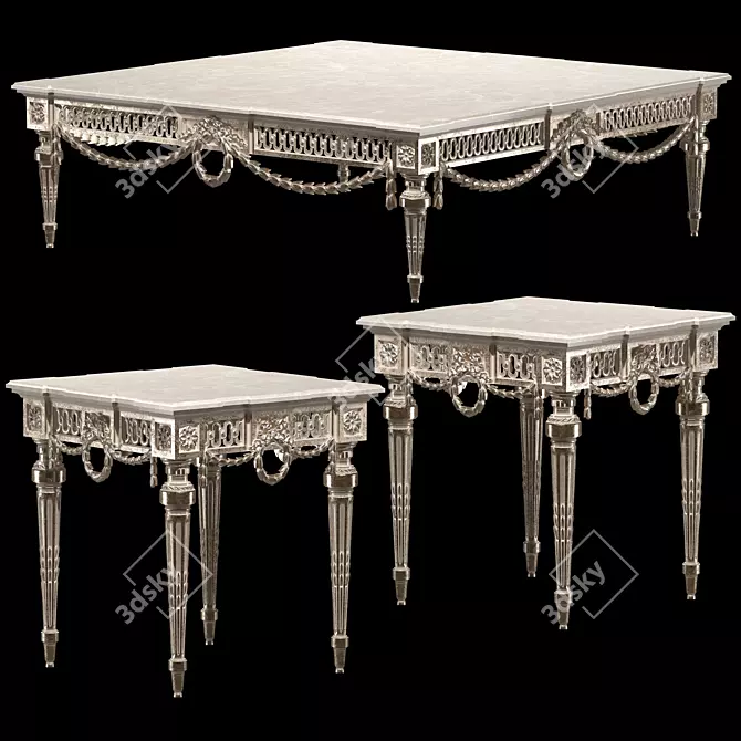 Elegant Daphne Coffee Tables 3D model image 1