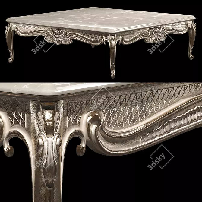 Elegance Unleashed: Kosovart Rococo 3D model image 2