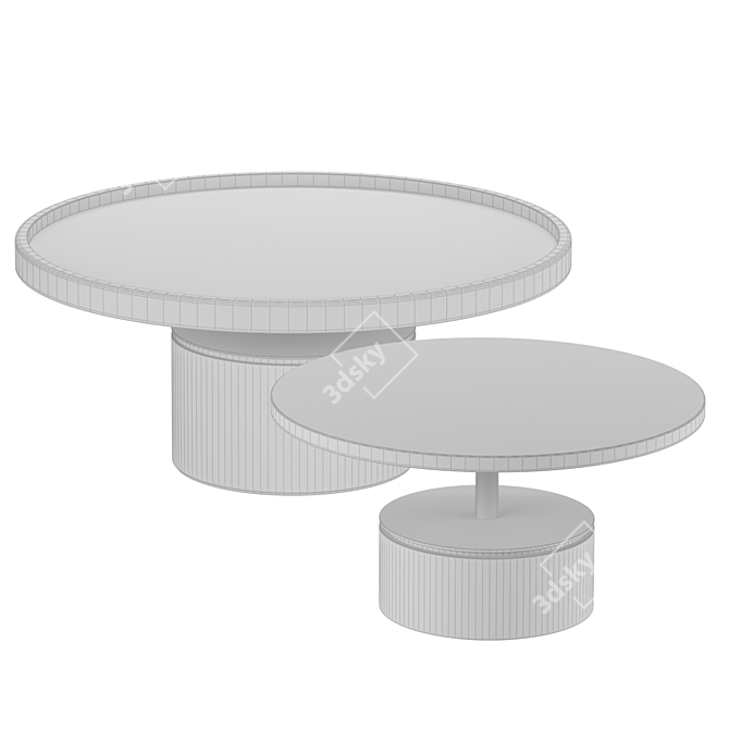 Elegant Paros Coffee Tables 3D model image 3