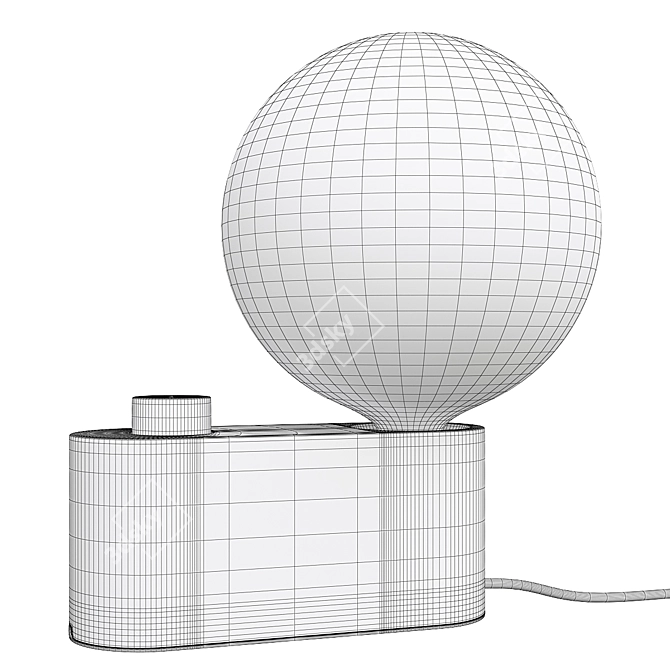 Elegant Tala Alumina Lamp 3D model image 2