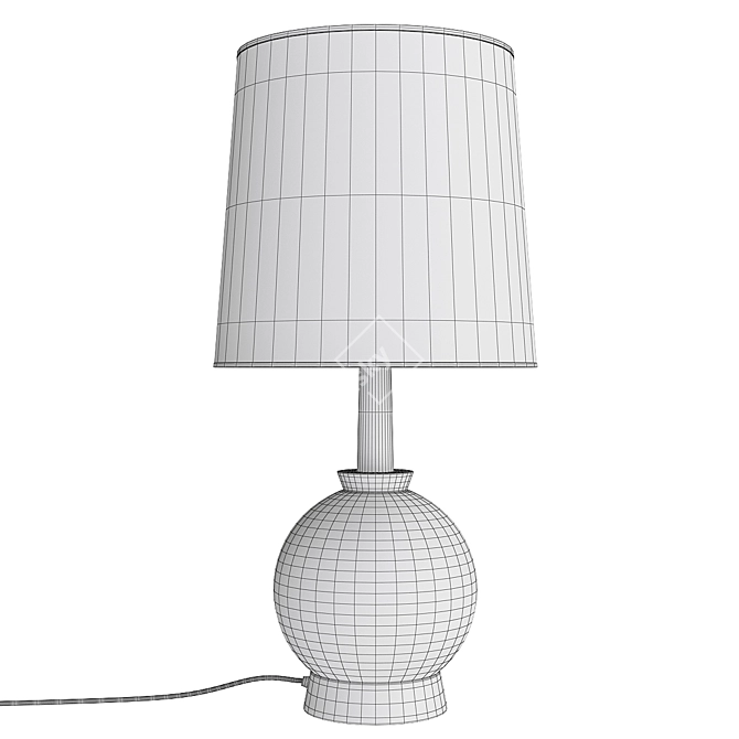 Elegant Belmont Table Lamp 3D model image 2